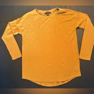 Sanctuary Women's Mustard Crew Neck Sweater